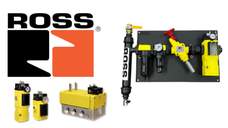 ROSS controls logo and product photos